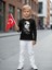 Çocuk Pamuklu Atatürk ve Imza Baskılı Uzun Kollu T-Shirt 5