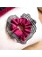 Kadın Bordo Kenarları Tül Scrunchie Büyük Boy Simit Toka 2