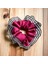 Kadın Bordo Kenarları Tül Scrunchie Büyük Boy Simit Toka 3