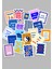 Renkli Pul Sticker Seti 20'li - Bullet Journal Ajanda Scrapbook 1