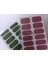 Kendinden Yapışkanlı Nail Sticker 2 Paket Tırnak Stickeri Takma Yapışkanlı Oje Simliyeşilpembe 1