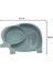 Buffer® Bebek ve Çocuk Için Sevimli Fil Model Desenli Yemek Bebek Mama Kabı Bölmeli Tabak 4