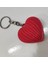 - 3D Baskı Kırmızı Kalp Anahtarlık – El Örgüsü Desenli Sevimli Hediye – Aşk ve Dostluk Temalı 1