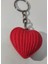 - 3D Baskı Kırmızı Kalp Anahtarlık – El Örgüsü Desenli Sevimli Hediye – Aşk ve Dostluk Temalı 2
