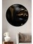Çerçeve Görünümlü Altın Dokunuşlu Soyut Sanat Dekoratif Ahşap Mdf Tablo Yuvarlak Tablo 1