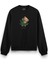 Teddy Bear Baskılı Siyah Oversize Sweatshirt S1069 1