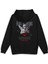 Melek Heart Of Dreams Sırt Baskılı Kapüşonlu Oversize Sweatshirt Siyah Hoodie H1195 1