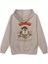Tazmanian Devil Tazmanya Canavarı Sırt Baskılı Kapüşonlu Oversize Sweatshirt Taş Rengi Hoodie H1392 1