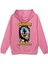 Daffy Duck Sırt Baskılı Kapüşonlu Oversize Sweatshirt Pembe Hoodie H1393 1