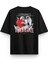 Siyah Oversize Tshirt True Love Sırt Baskılı T-Shirt Oversize Yazılı Unisex Tişört 1215 1