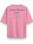 Certified Member Baskılı Yarı Oversize Pembe Tshirt 1397 1