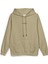 Shut Your Mouth Sırt Baskılı Kapüşonlu Oversize Sweatshirt Bej Hoodie H1194 2