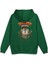 Tazmanian Devil Tazmanya Canavarı Sırt Baskılı Kapüşonlu Oversize Sweatshirt Yeşil Hoodie H1392 1