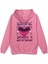 Fake Love Sırt Baskılı Kapüşonlu Oversize Sweatshirt Pembe Hoodie H1404 1