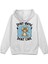 Tom & Jerry Baskılı Kapüşonlu Oversize Sweatshirt Beyaz Hoodie H1381 1