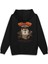 Tazmanian Devil Tazmanya Canavarı Sırt Baskılı Kapüşonlu Oversize Sweatshirt Siyah Hoodie H1392 1