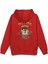 Tazmanian Devil Tazmanya Canavarı Sırt Baskılı Kapüşonlu Oversize Sweatshirt Kırmızı Hoodie H1392 1