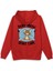 Tom & Jerry Baskılı Kapüşonlu Oversize Sweatshirt Kırmızı Hoodie H1381 1