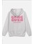 Game Over Sırt Baskılı Kapüşonlu Oversize Sweatshirt Ekru Hoodie H1199 1