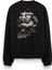 Ace Of Spades Maça Ası Sırt Baskılı Siyah Oversize Sweatshirt S1225 1