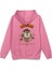 Tazmanian Devil Tazmanya Canavarı Sırt Baskılı Kapüşonlu Oversize Sweatshirt Pembe Hoodie H1392 1