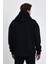 10 Kasım Atatürk Baskılı Kapüşonlu Oversize Sweatshirt Siyah Hoodie H1236 2