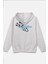 Ekru Oversize Sweatshirt Night Flowers Sırt Baskılı Yazılı Kapüşonlu Sweatshirt Oversize H1204 1