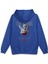 Melek Heart Of Dreams Sırt Baskılı Kapüşonlu Oversize Sweatshirt Mavi Hoodie H1195 1