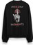 Shut Your Mouth Sırt Baskılı Siyah Oversize Sweatshirt S1194 1