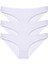 3 Adet Süper Eko Set Likralı Kadın Slip Külot Beyaz 1