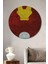 Iron Man Ahşap Mdf Dekoratif Ev/işyeri Duvar Tablo Yuvarlak Ev/işyeri Duvar Tablo 1