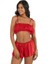 Kırmızı Saten Şort Takımı 9206 1