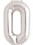 Gümüş Rengi Folyo Rakam Balon 1 Metre 1
