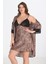 Büyük Beden 2li Leopar Sabahlık Takımı Bigsize 6203 1