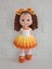 Gün Batımı Kıvırcık Saçlı Karnaval Bebek Amigurumi Organik Oyuncak 2