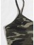 Kadın Kamuflaj Desenli Askılı Crop Top ve Şortlu Gecelik Takım 4