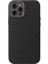 iPhone 12 Pro Uyumlu Aden Leathersafe Wireless Kapak-Siyah 3