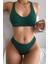 Kadın Yeşil Desteksiz Seamless Tangalı Iç Çamaşır Takımı 3