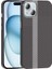 iPhone 15 Kılıf Magsafe Şarj Özellikli Karbon Fiber Görünümlü Aden Gros Kapak - Siyah-Lacivert 2