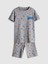 Yeni Sezon Bisiklet Yaka Erkek Çocuk Şortlu Pijama Takımı 1