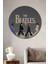 The Beatles Abbey Road Ahşap Mdf Dekoratif Ev/işyeri Duvar Tablo Yuvarlak Ev/işyeri Duvar Tablo 1