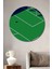 Yeşil Saha Futbol Sanatı Dekoratif Ahşap Mdf Ev/işyeri Duvar Tablo Yuvarlak Ev/işyeri Duvar Tablo 1
