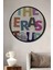Çerçeve Görünümlü The Eras Tour Ahşap Mdf Dekoratif Ev Duvar Tablo Yuvarlak Ev Duvar Tablo 1