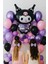Folyo Balon Kuromi Temalı 80X50 cm Mor-Siyah Tonlarında Doğum Günü Balonu 1