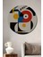 Bauhaus Stilinde Geometrik Ahşap Mdf Dekoratif Ev/işyeri Duvar Tablo Yuvarlak Ev/işyeri Duvar Tablo 1