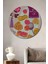 Renkli Kahvaltı Dekoratif Ahşap Mdf Ev/işyeri Duvar Tablo Yuvarlak Ev/işyeri Duvar Tablo 1