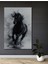 Güçlü Siyah At Ahşap Mdf Dekoratif Ev/işyeri Duvar Tablo Dikdörtgen Ev/işyeri Duvar Tablo 1