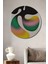 Soyut Sanat Dekoratif Ahşap Mdf Ev/işyeri Duvar Tablo Yuvarlak Ev/işyeri Duvar Tablo 1