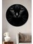 Gızemlı Siyah Kedi Ahşap Mdf Dekoratif Ev/işyeri Duvar Tablo Yuvarlak Ev/işyeri Duvar Tablo 1