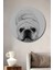 French Bulldog Spa Keyfi Ahşap Mdf Dekoratif Ev/işyeri Duvar Tablo Yuvarlak Ev/işyeri Duvar Tablo 1